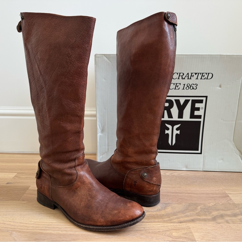 Frye Women's Melissa Zip Back Leather Boots